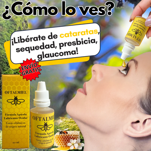OFTALMIEL🐝Vuelve a sentir tus ojos frescos, hidratados y libres de molestias.
