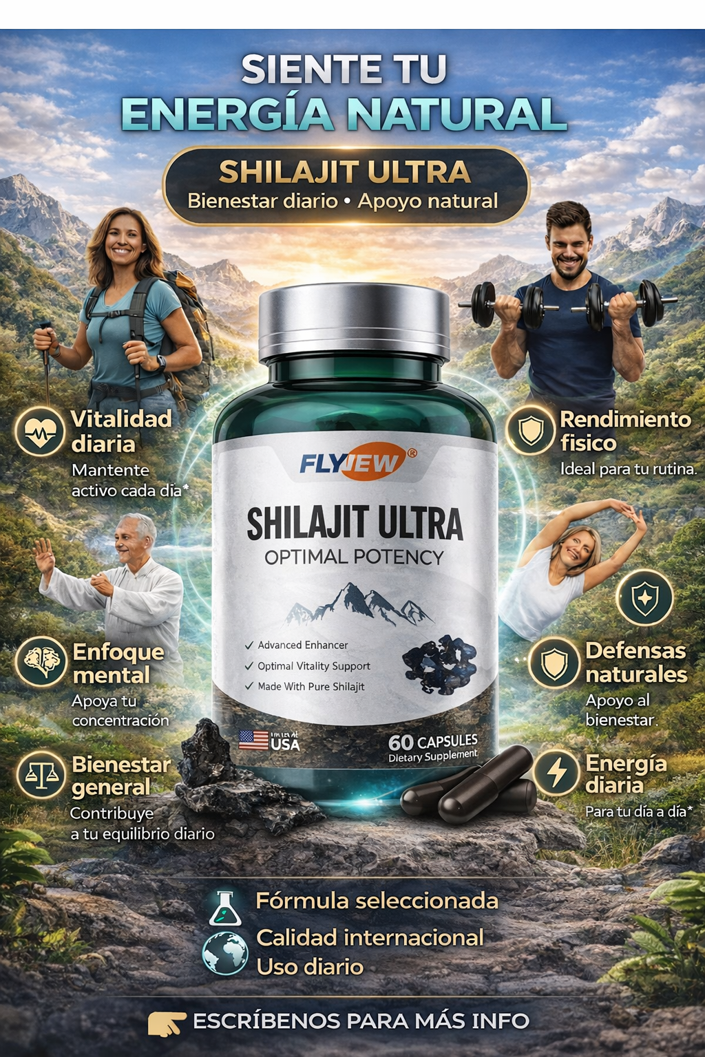 Titan Shilajit Ultra™ | Testosterona y resistencia para Hombres Imparables 🔥