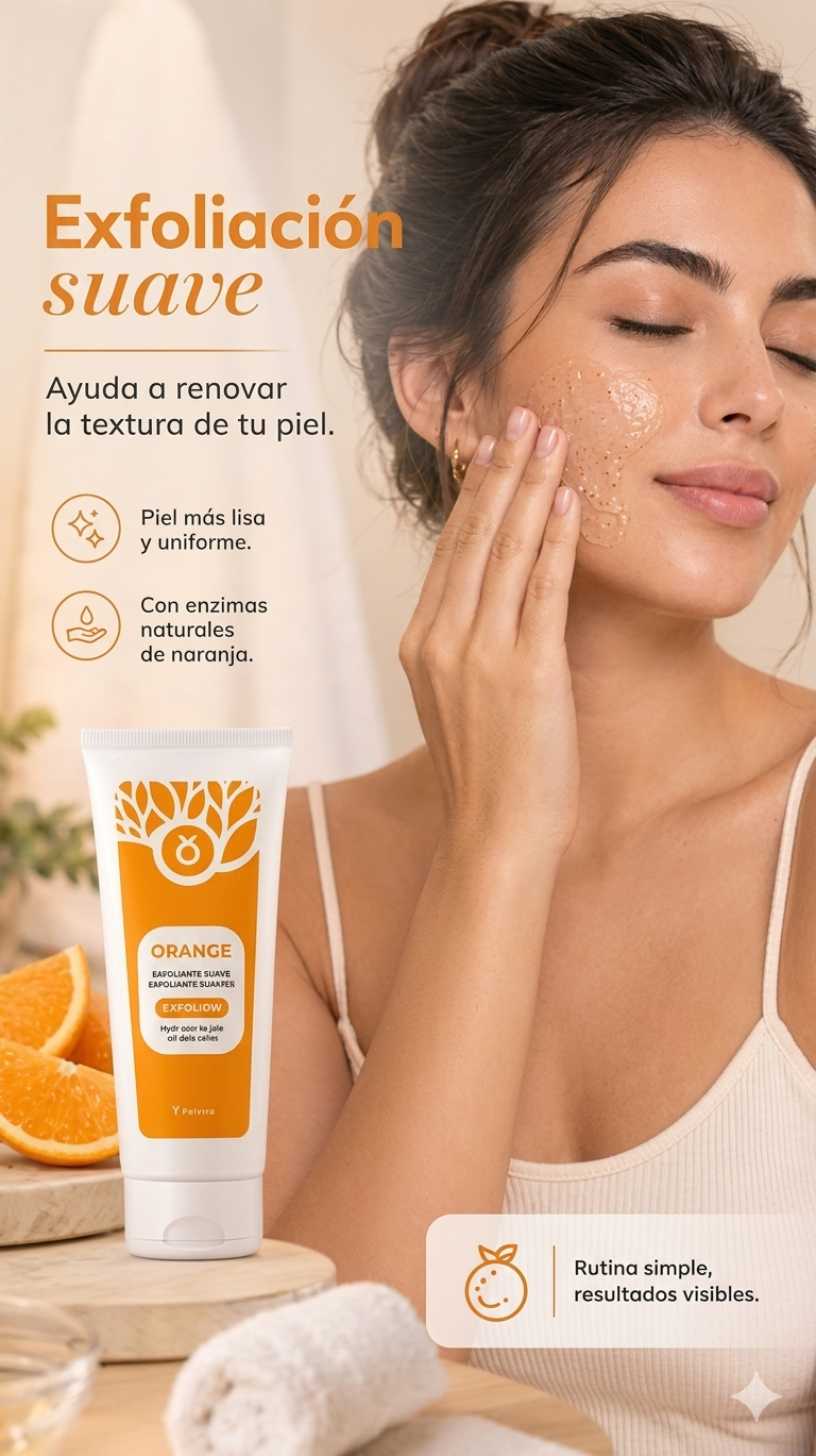 🍊 GEL EXFOLIANTE ILUMINADOR DE NARANJA | Renueva, Ilumina y Revitaliza tu Piel