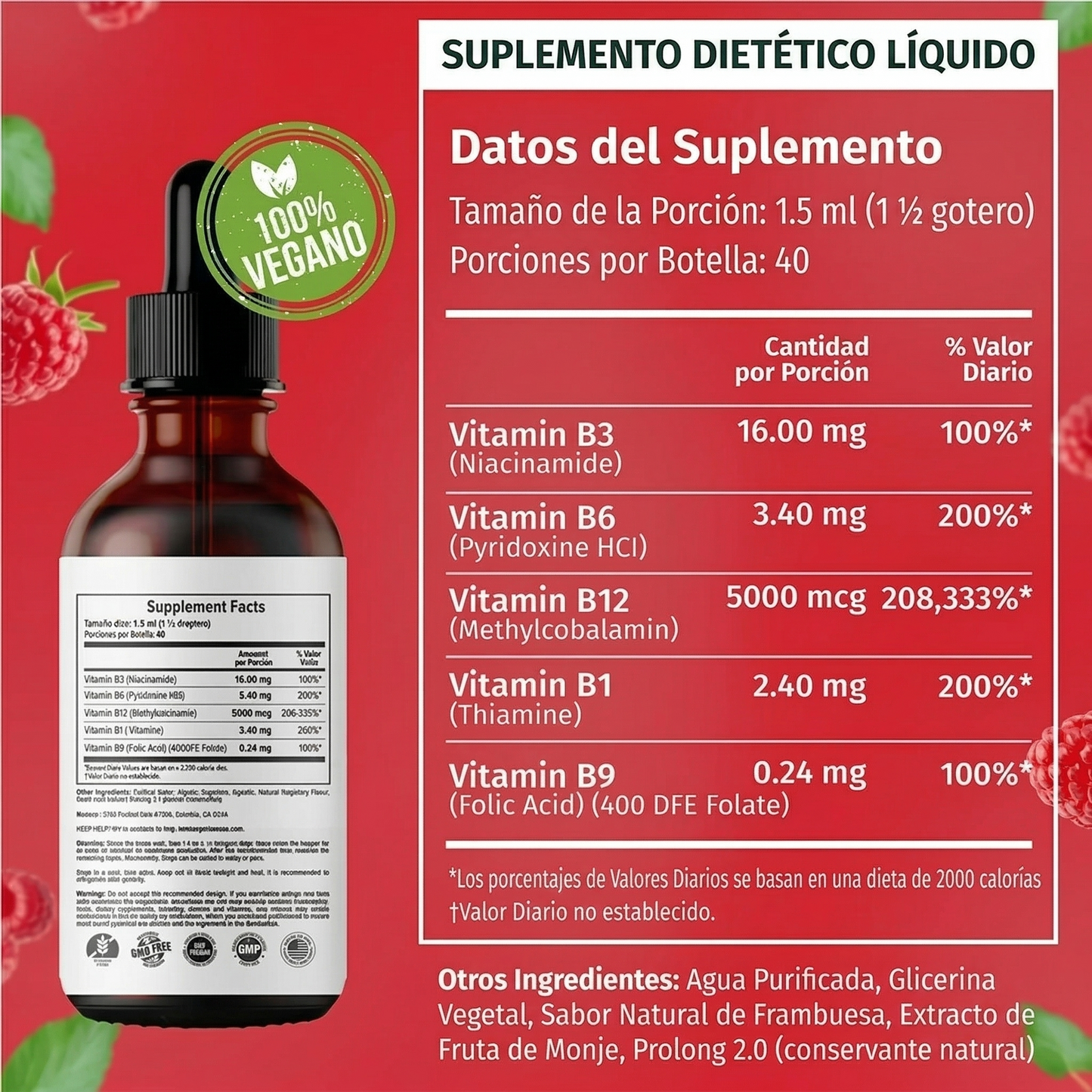 Nusava® Vitamina B Complex (B1, B6, B12, Niacina, Folato) | Frena el Dolor y la Debilidad