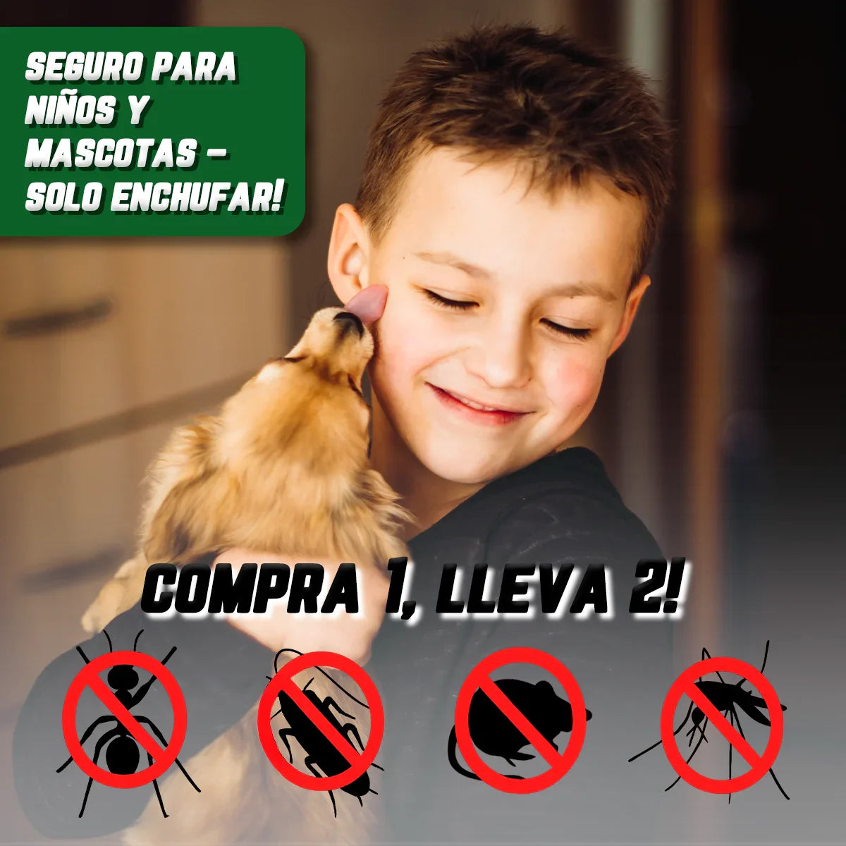Pest Reject™ 2x1 - Protege tu Hogar de las Plagas (Seguro para Niños y Mascotas)