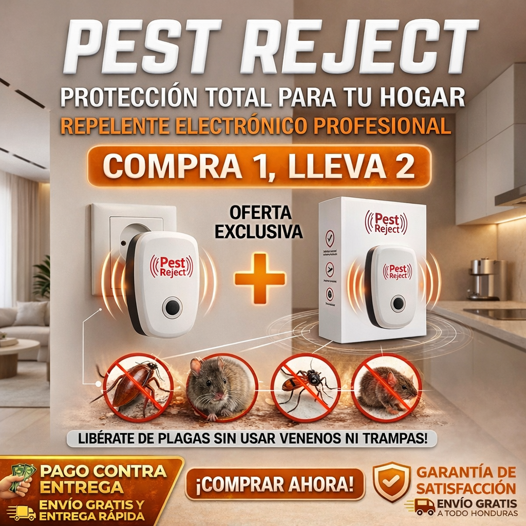 Pest Reject™ 2x1 - Protege tu Hogar de las Plagas (Seguro para Niños y Mascotas)