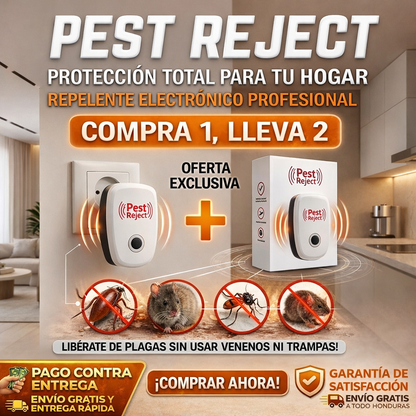 Pest Reject™ 2x1 - Protege tu Hogar de las Plagas (Seguro para Niños y Mascotas)
