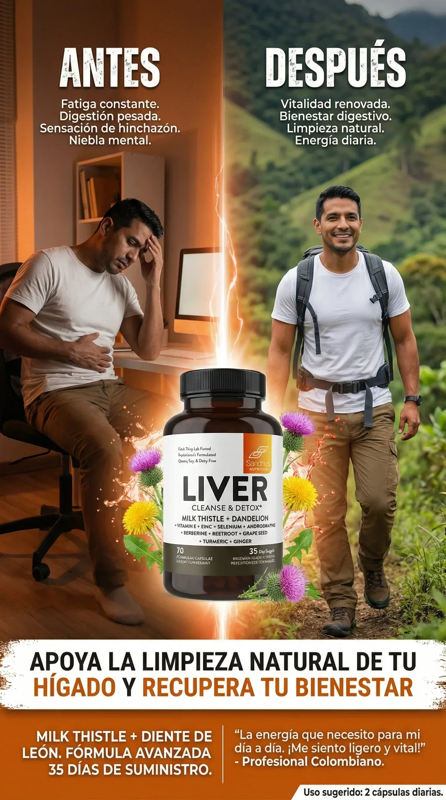 🌿 LIVER CLEAN™ – HÍGADO SANO + ENVÍO GRATIS📦